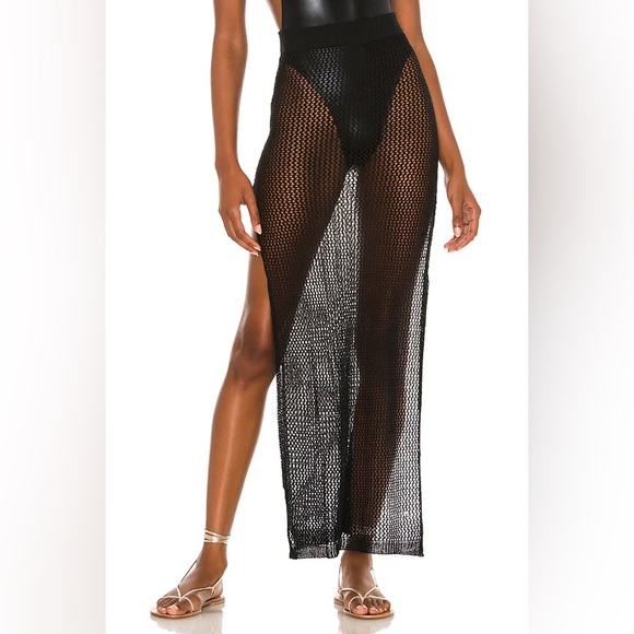 superdown Other - Superdown Black Mesh Swim Cover-Up